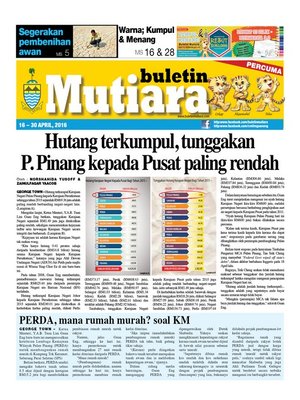 cover image of Buletin Mutiara 16-30 Apr 2016